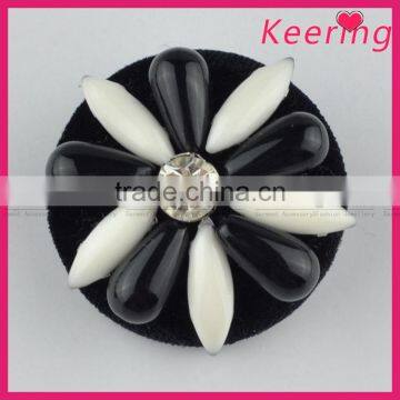 Keering-made New Arrival Black Handmade Sew on Fancy Decorative Buttons for Fur Coat WBKA-301 photo-4