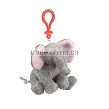 Plush promotional stuffed small elephant toy plush elephant keychain