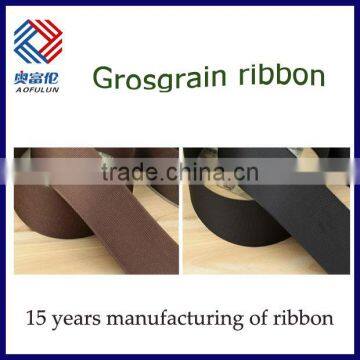 3/8'' Chocolate Color Grosgrain Ribbon With Thread For Bow photo-2