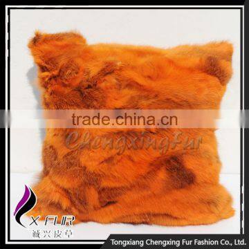 CX-D-17F Excellent Custom Design Rabbit Fur Pillow Cases photo-6