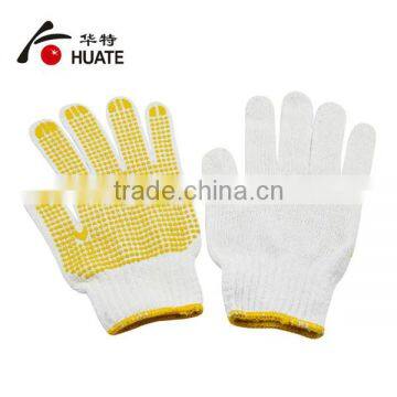 Non Slip Pvc Dotted Safety Glove photo-4