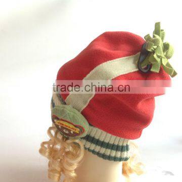 New Acrylic and Polyester Lovely Girl's Fashion Kids Knitted Hats Factory photo-4