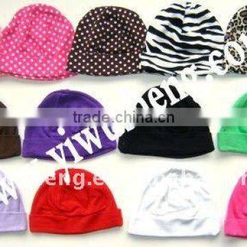 100% cotton baby beanie hat