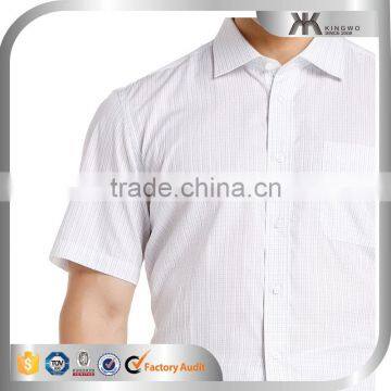 Latest Shirts Pattern For Men Business Man Office Short Sleeves Shirts photo-3
