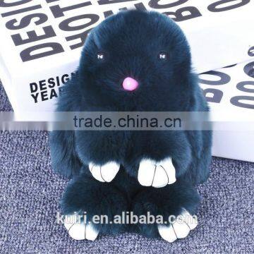 2017 Hot Sales Type Funny Rabbit Fur Dolls Bag Charms Woman Rex Rabbit Fur Poms Colourful Bag Pendant photo-4