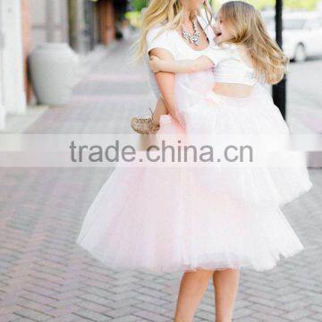 Boutique Girl Clothing Momy And Me Lace Tutu Skirt For Wholesale