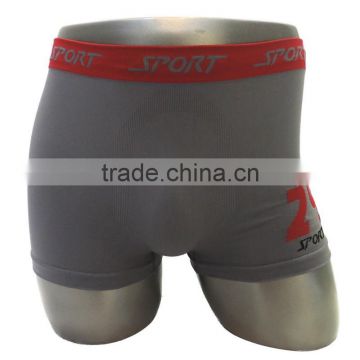 Grey seamless sexy male underwear panties hot boxers shorts mens underwear sexy