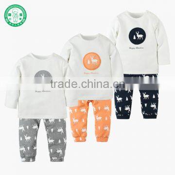 Wholesale bulk 2017 chrismas children clothing set baby clothes