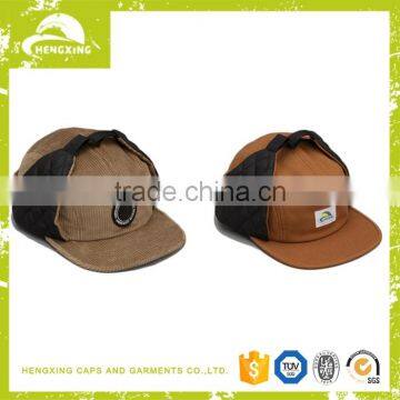 Professional most popular 5 panel earflap hat cap