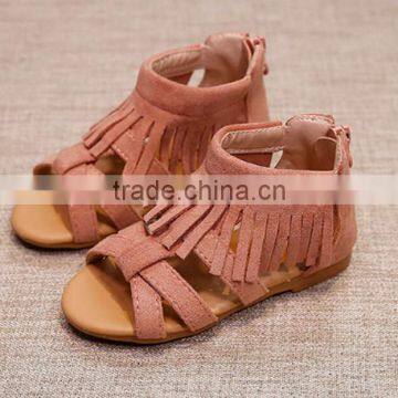 2017 Summer Shoes Leather Glitter Kids Girls Baby Gladiator Sandals photo-2