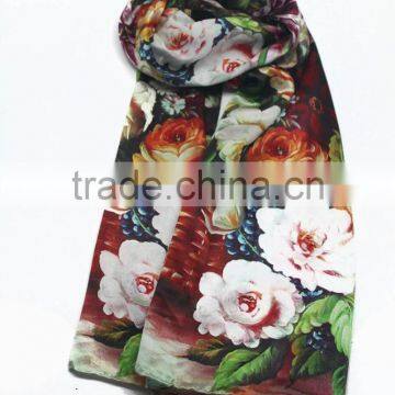Bulk Sale Cheap Spring Silk Fashion Ladies Scarf photo-2