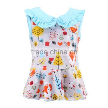 100% cotton 2017 baby clothes factory childrens clothing wholesale girls dress t-shirt