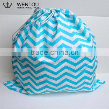 Monogramed Chevron Laundry Bag With Drawstring photo-6