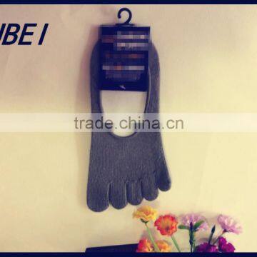 Pure Cotton Invisible Fingers Socks Male Cotton Toe Sock photo-5