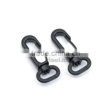 B1306-13mm Black POM Plastic Spring Snap Clip Hooks Carabiner Paracord Strap Hooks Rotary Hooks Swivel Snap Hook photo-3