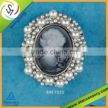 hot sale high quality cameo brooch