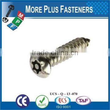 Made in Taiwan High Quality Pin Torx Drive Button Head Self Tapping Screw photo-2