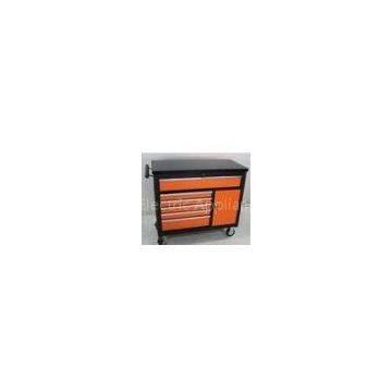 Electrostatic powder spraying Black and Orange 8 Drawer Roller Cabinet Tool Chest