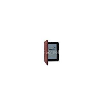 Red Smart Stand PC Tablet Leather Cases , Ultra Slim Kindle Fire Hd Cover