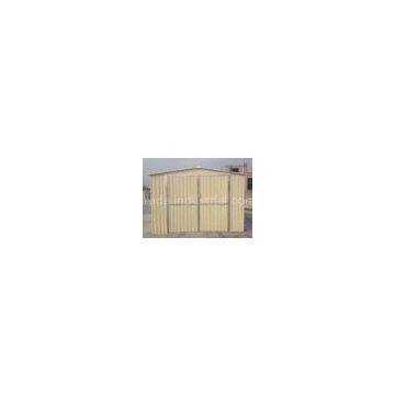 10x8 Prefab Metal Garden Shed For Car Garage , 0.3mm Color Boards / 0.6mm Zinc Steel Frame