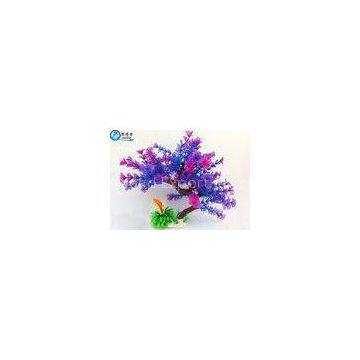 Colorful Plastic Tree Artificial Aquarium Plants Fish Tank Decorations Eco Friendly