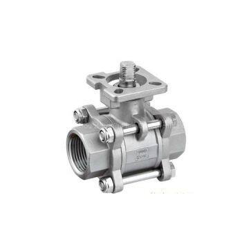 20003000WOG Three Piece Ball Valve