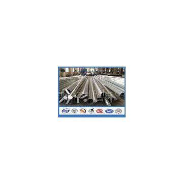 Polygonal / Tubular Galvanized Structural Steel Tubing , AWS D1.1 Standard Galvanised Metal Posts