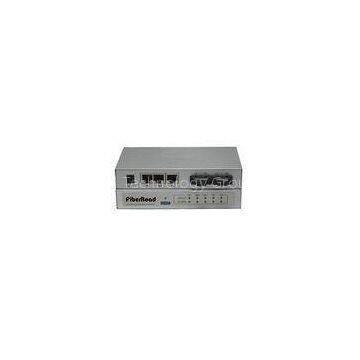 Full Duplex RJ45 2 Port Fiber Optic Switches Internet Auto Detect 10M / 100M