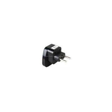 EU (European Union) Plug Adapter (Ungrounded, Inlay)(WAS-9C-BK)