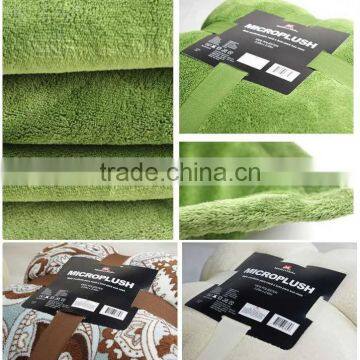 Microplush coral fleece throws and blanket