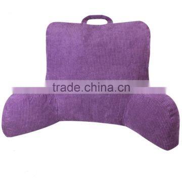 R1450 purple bed backrest pillow, Detachable stuffed cusion