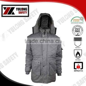 Cheap Price Washing 100 Times Color Fastness 4-5 Grade Flame Retardant Working Down Jacket