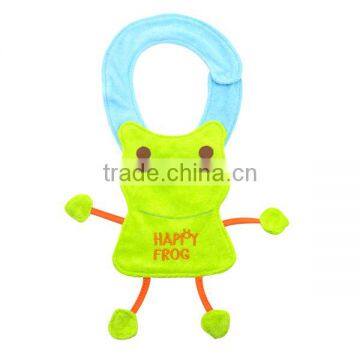 Happy Green Frog Baby Bibs