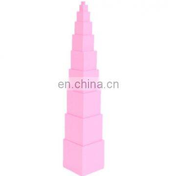 Good Quality Education Montessori Pink Tower Wood Toys Montessori photo-5