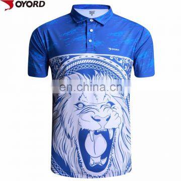 Wholesale sublimated men polo golf shirts