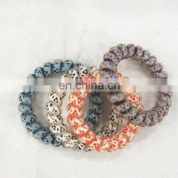 Fashion Cute Print Telephone Cord Hair Accessories Wholesale