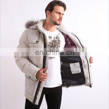 Canada style gooes filling fur parka mens down Jackets