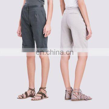 China OEM service women clothing euro classic lady cotton short pants