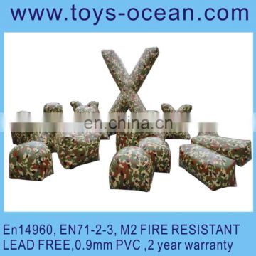 colorful inflatable air bunker, inflatable paintball barriers for sale