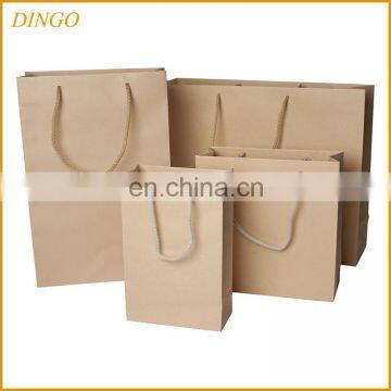 Custom printed food grocery shopping brown kraft paper bag