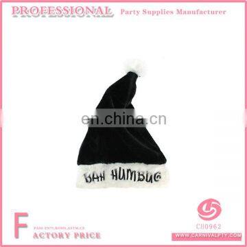 Black Bah Humbug Novelty Christmas Xmas Hat