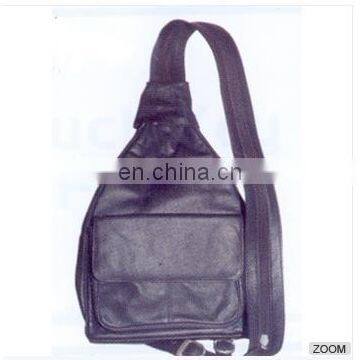 Black Leather Backpack, Leather Backpack Pattern, Leather Backpack for Man Made in India photo-2