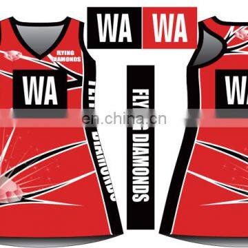 Digital print sublimated netball bibs, Netball dress