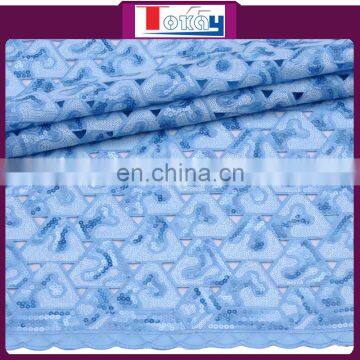 2015 new and fashionable wholesale embroidered bridal organza fabric for party