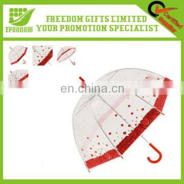 OEM Logo Advertising PVC Transparent Umbrella