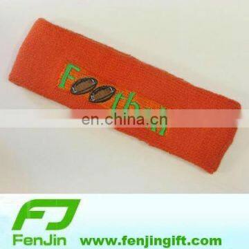 custom cotton sports wristbands and football