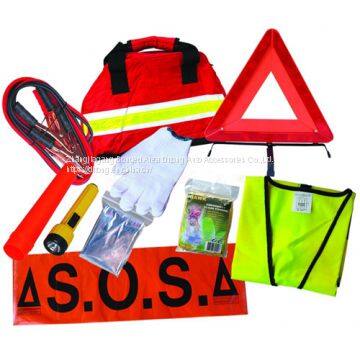 10 pcs emergency car first aid kit with safety vest