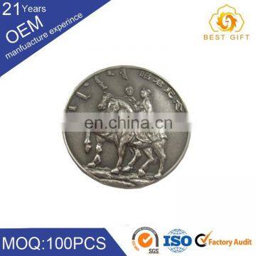 Professional custom metal souvenir silver coin