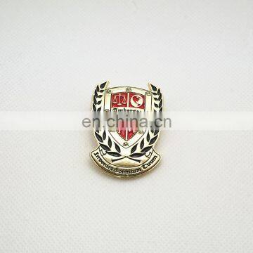 Hot selling custom made gold plated soft enamel lapel pins gold enamel badge