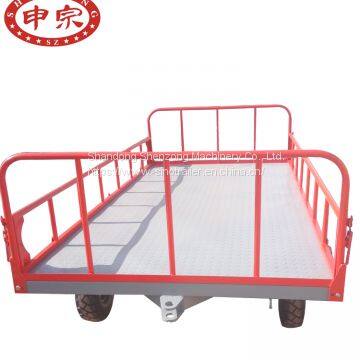 Turntable Solid Tire 2000kgs Airport Baggage Trailer for Sale photo-3